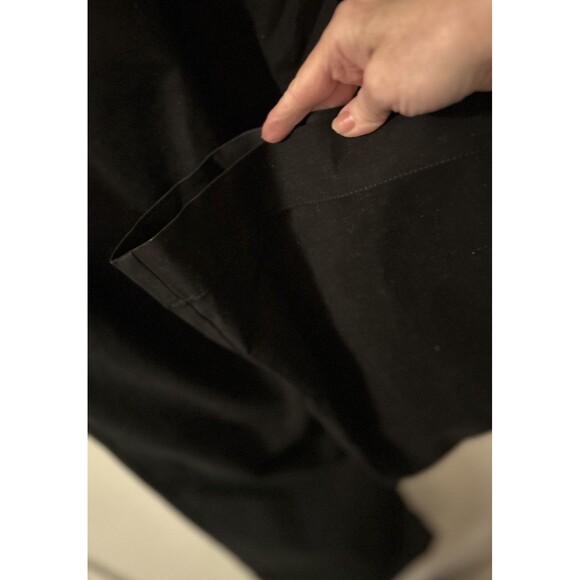 Gap Maternity Black Pants Hip Slung Fit SZ 12 Cotton Nylon Blend Wide Leg Flare - Picture 3 of 8